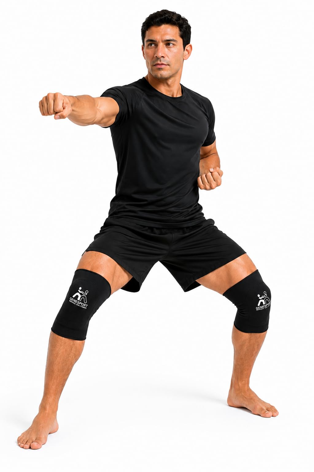 Knee Pads – Elastic Compression Slip-On Protective Knee Sleeves - Pair