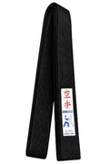 Deluxe Satin Black Belt – Premium Ceremonial Rank Belt