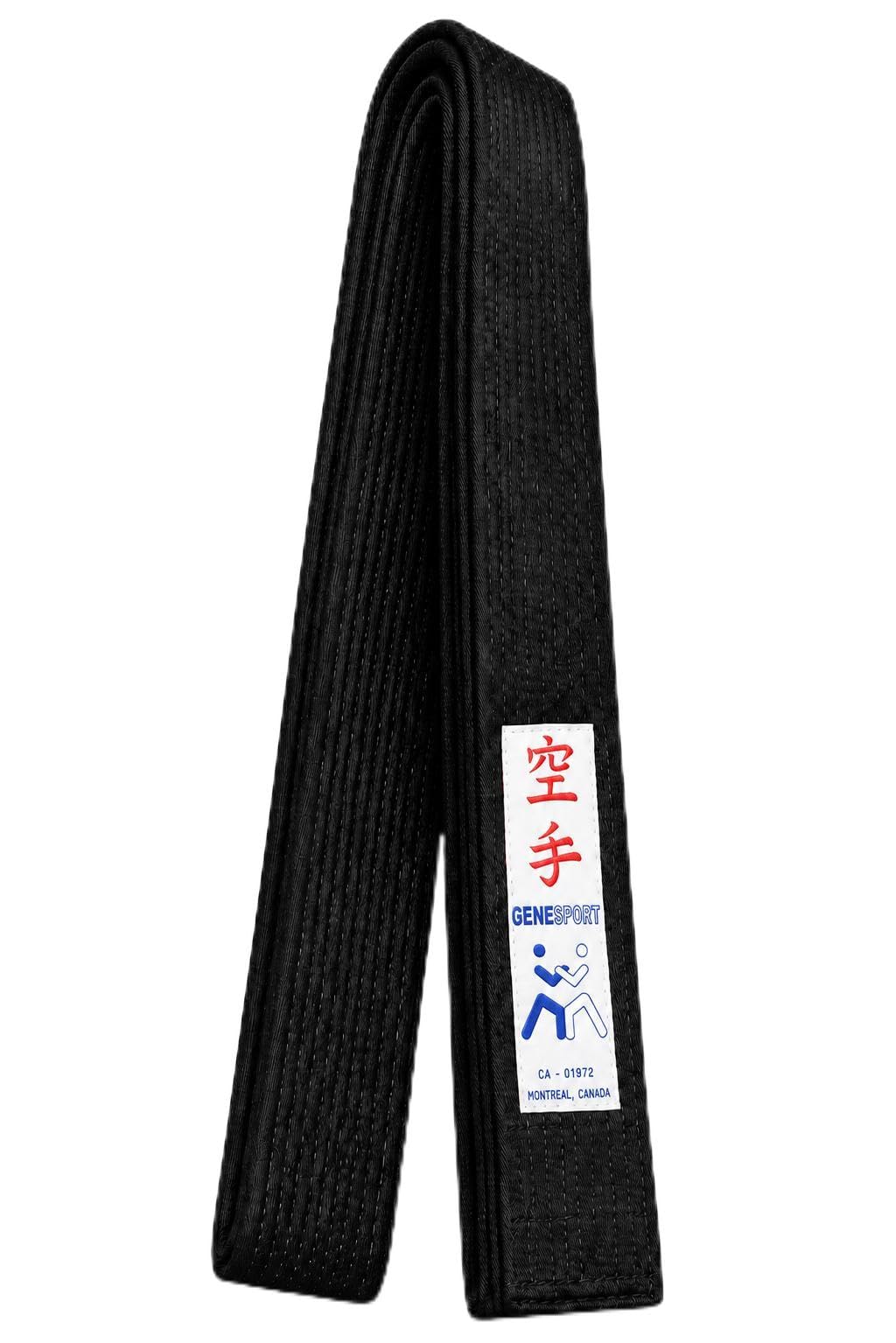 Deluxe Satin Black Belt – Premium Ceremonial Rank Belt