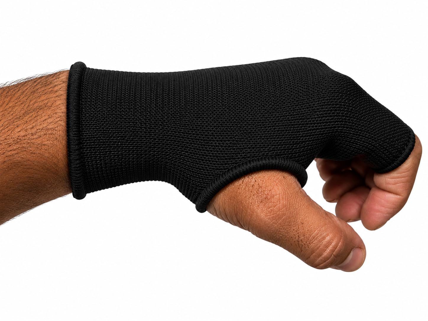 Boxing Inner Gloves – Half Finger Slip-On Compression Gloves - Pair