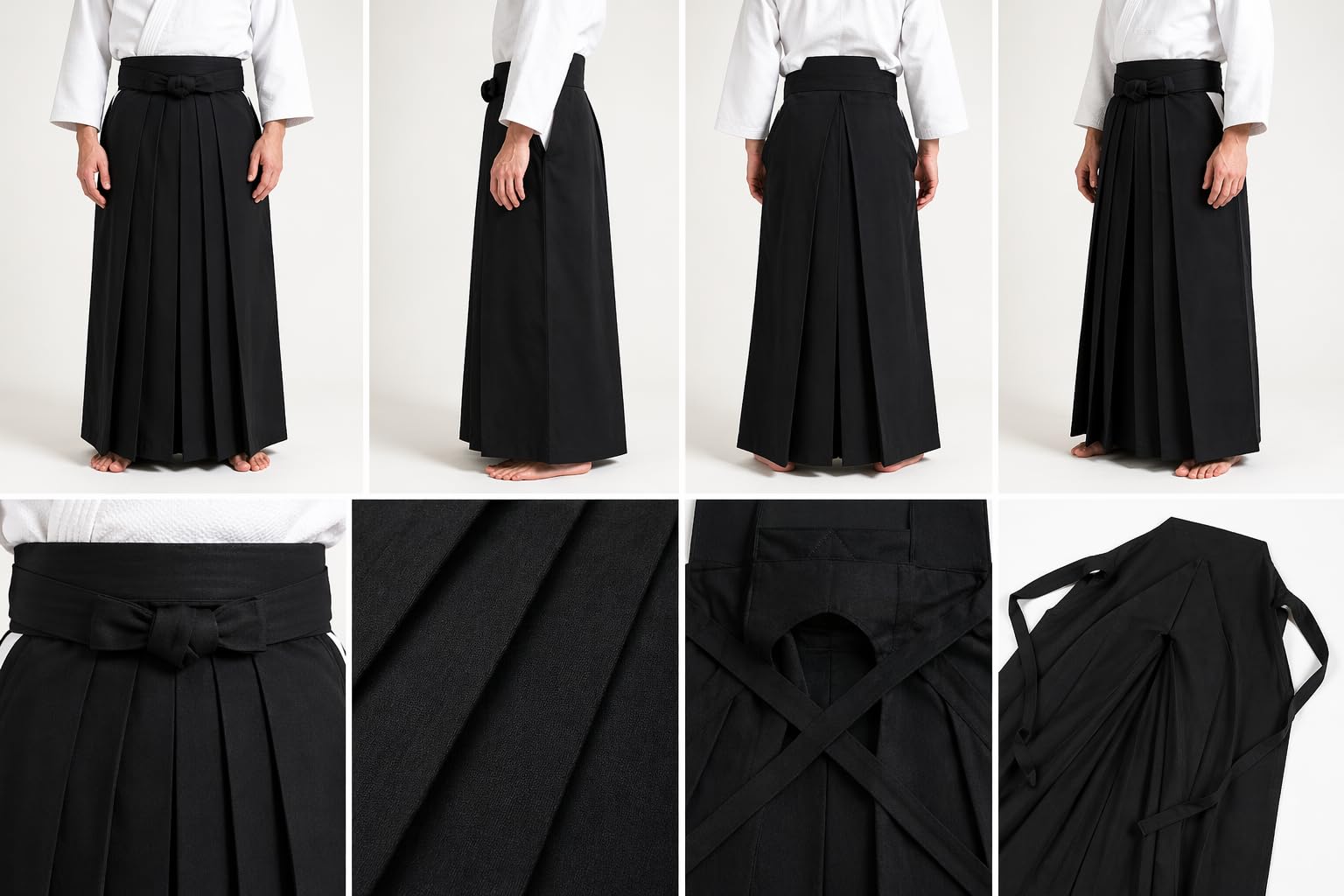 Aikido Kendo Traditional Deluxe Polycotton Hakama Pants Uniform