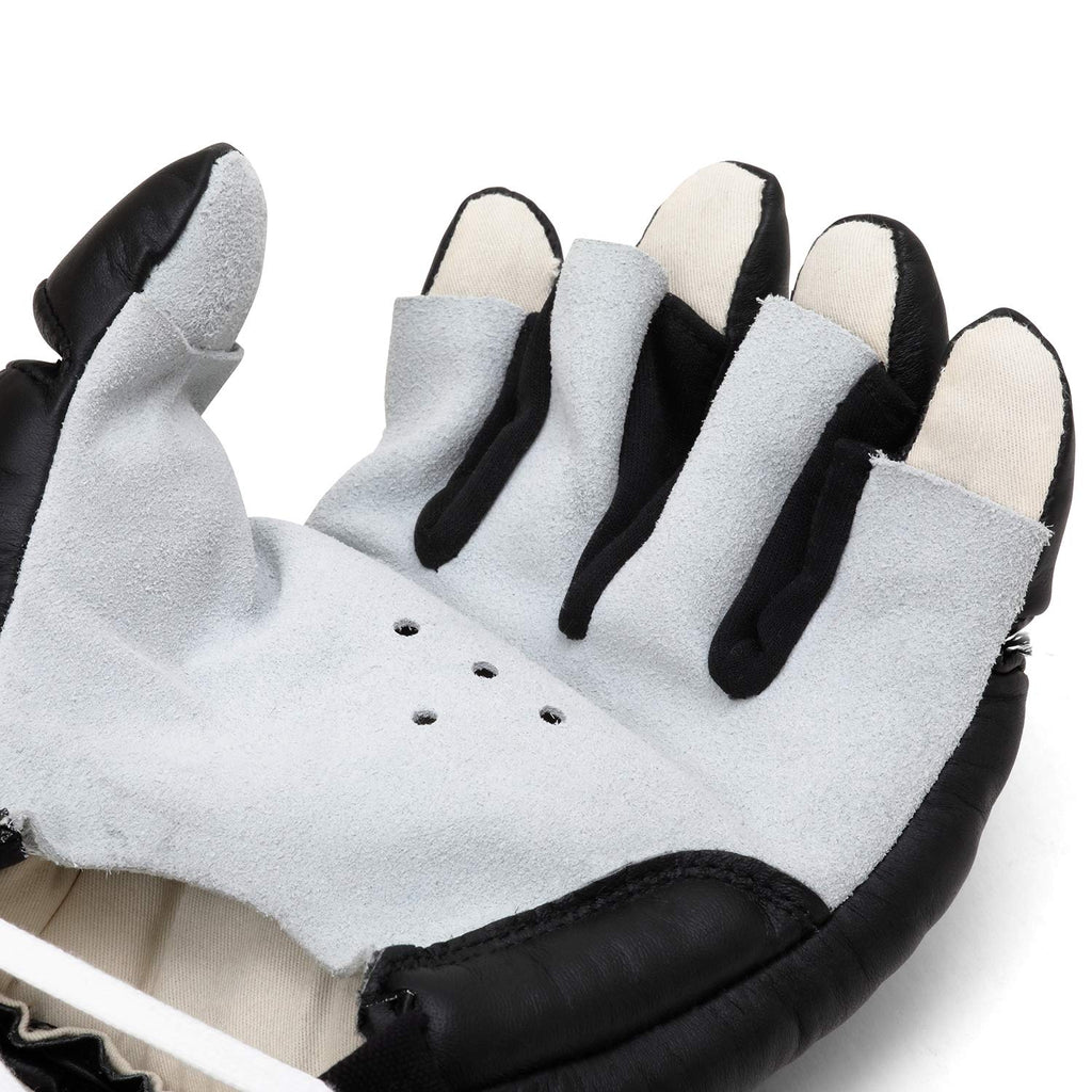 Leather Kenpo Training Gloves – Open Palm Gloves with Lace-Up Wrist Support - Pair