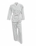 Karate Gi Uniform – Lightweight Training Suit with Belt - White Top/Pants