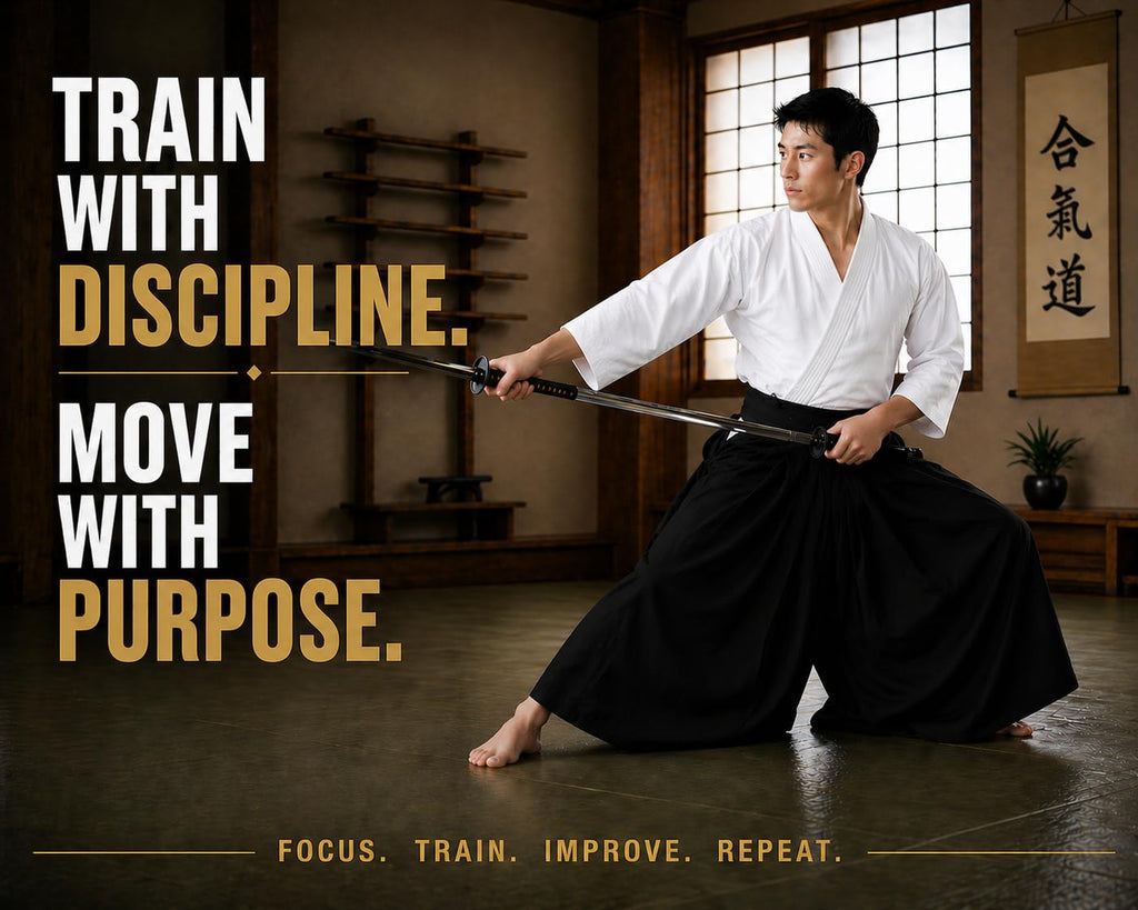 Aikido Kendo Traditional Polycotton Hakama Pants Uniform