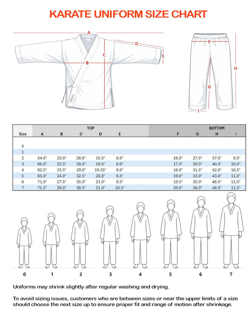 Karate Gi Uniform – Lightweight Training Suit with Belt - White Top/Pants