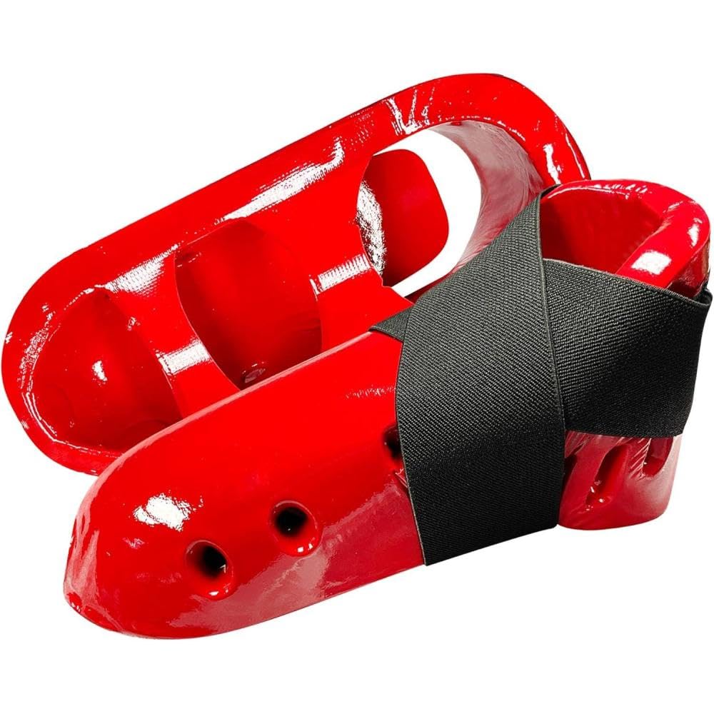 Single Layer Karate Kicks – Padded Sparring Foot & Instep Protectors - Pair