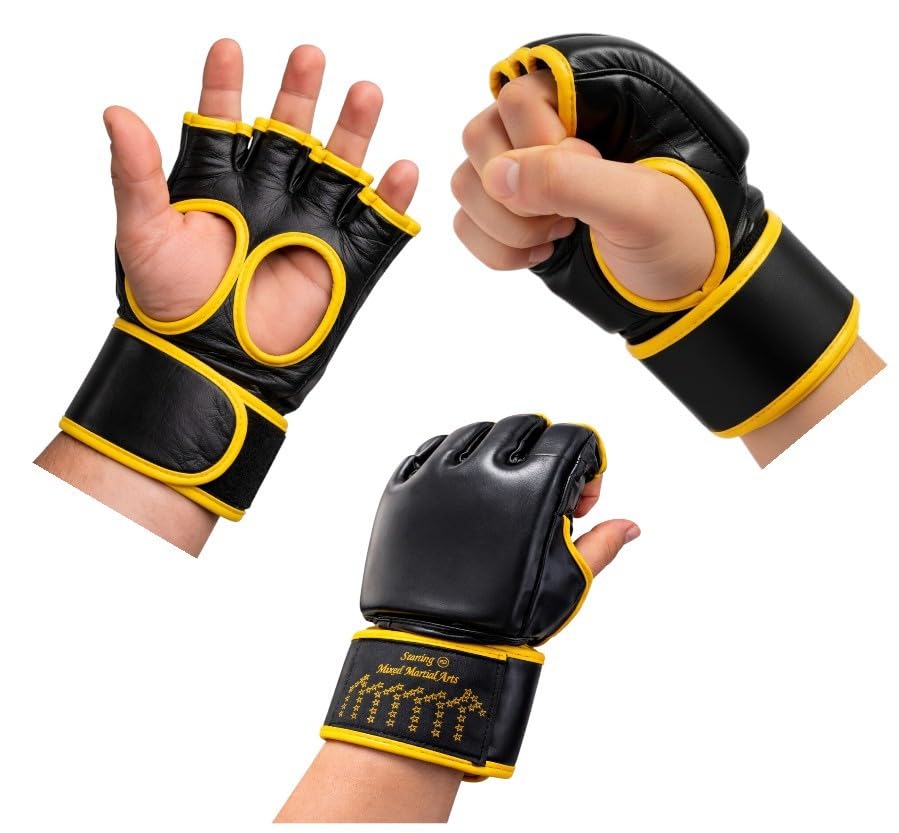 Boxing MMA Gloves Grappling Punching Bag Training Kickboxing Fight Sparring - Pair