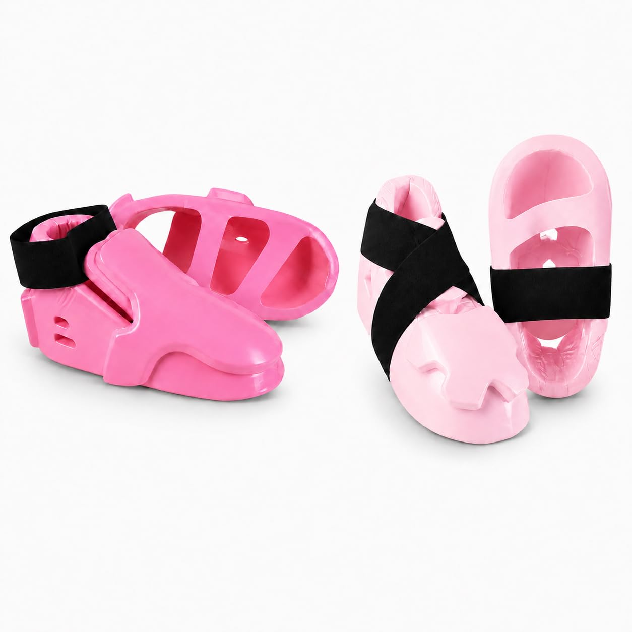 Double Layered Karate Kicks – Padded Sparring Foot & Instep Protectors - Pair