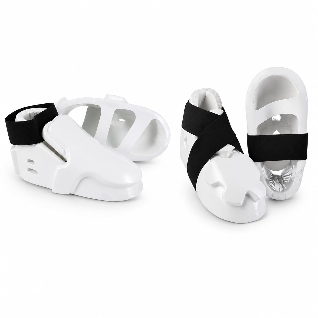 Double Layered Karate Kicks – Padded Sparring Foot & Instep Protectors - Pair