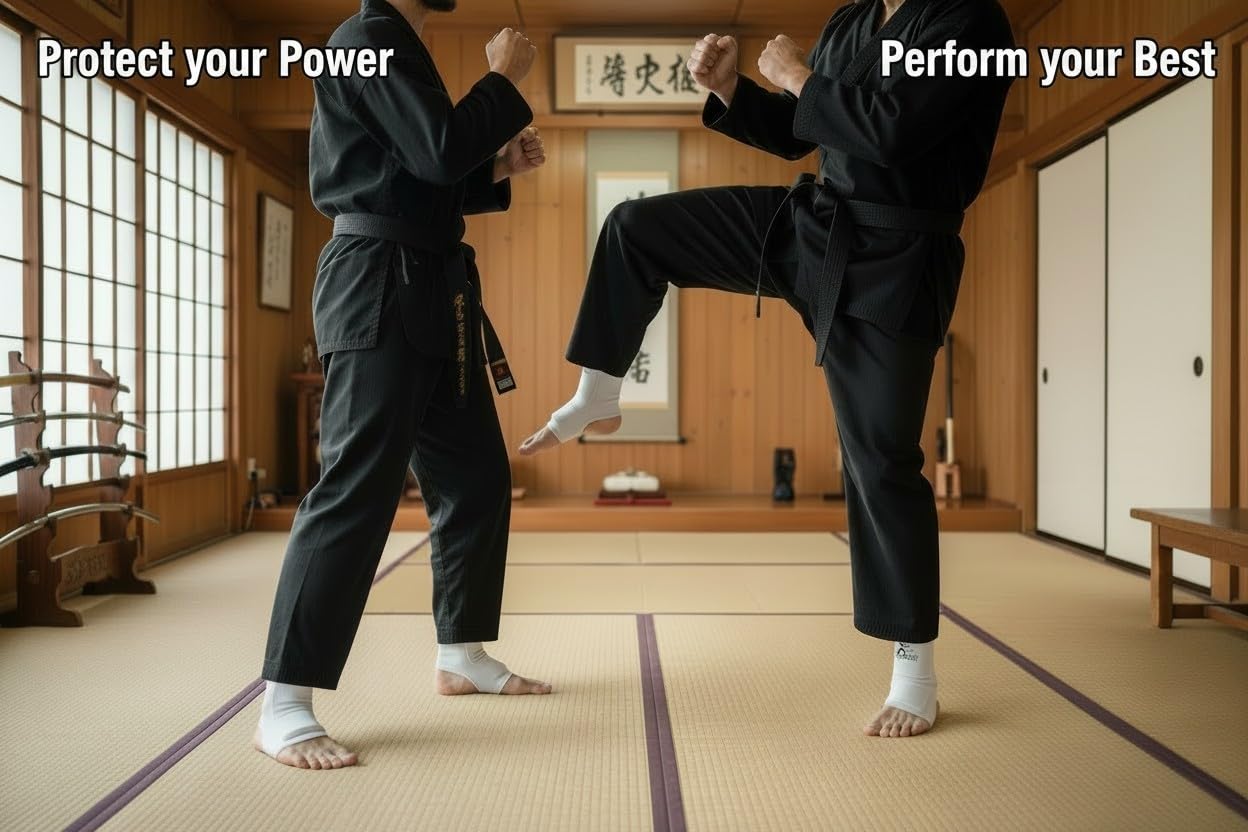 Instep Foot Protector – Elastic Padded  Shock-Absorbing Ankle & Forefoot Support - Pair