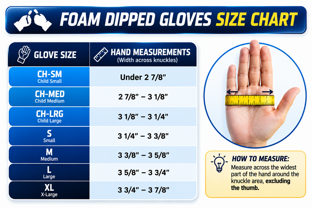 Foam Dipped Punch Gloves – Lightweight Sparring Hand Protectors - Pair