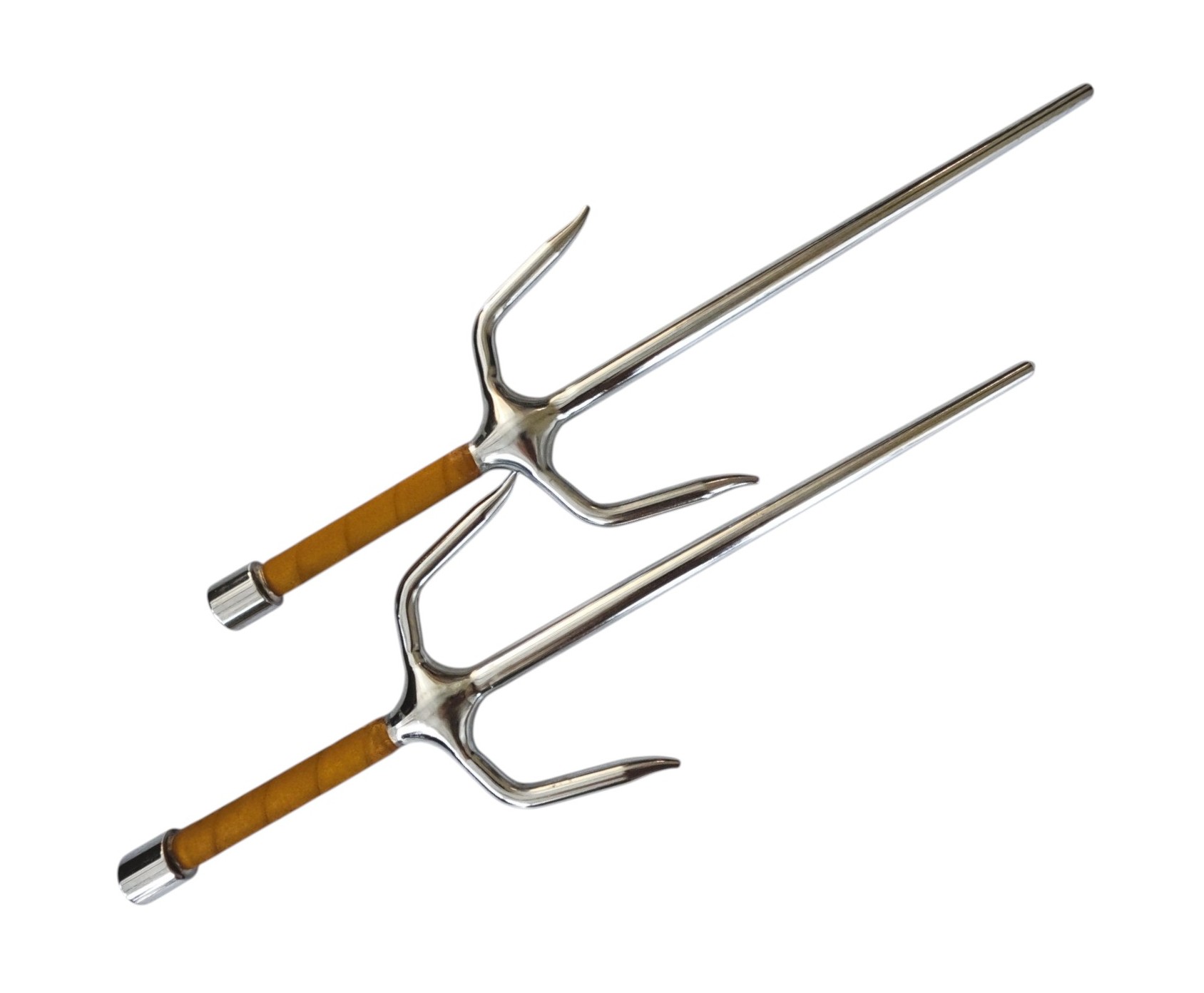 Japanese Martial Arts Sai – 18" Chrome Finish Training Set of 2