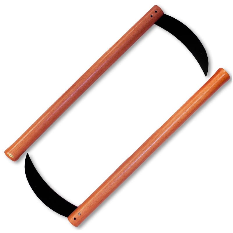 Martial Arts Wooden Kama 18” – Unsharpened Steel Bladed - Image 3