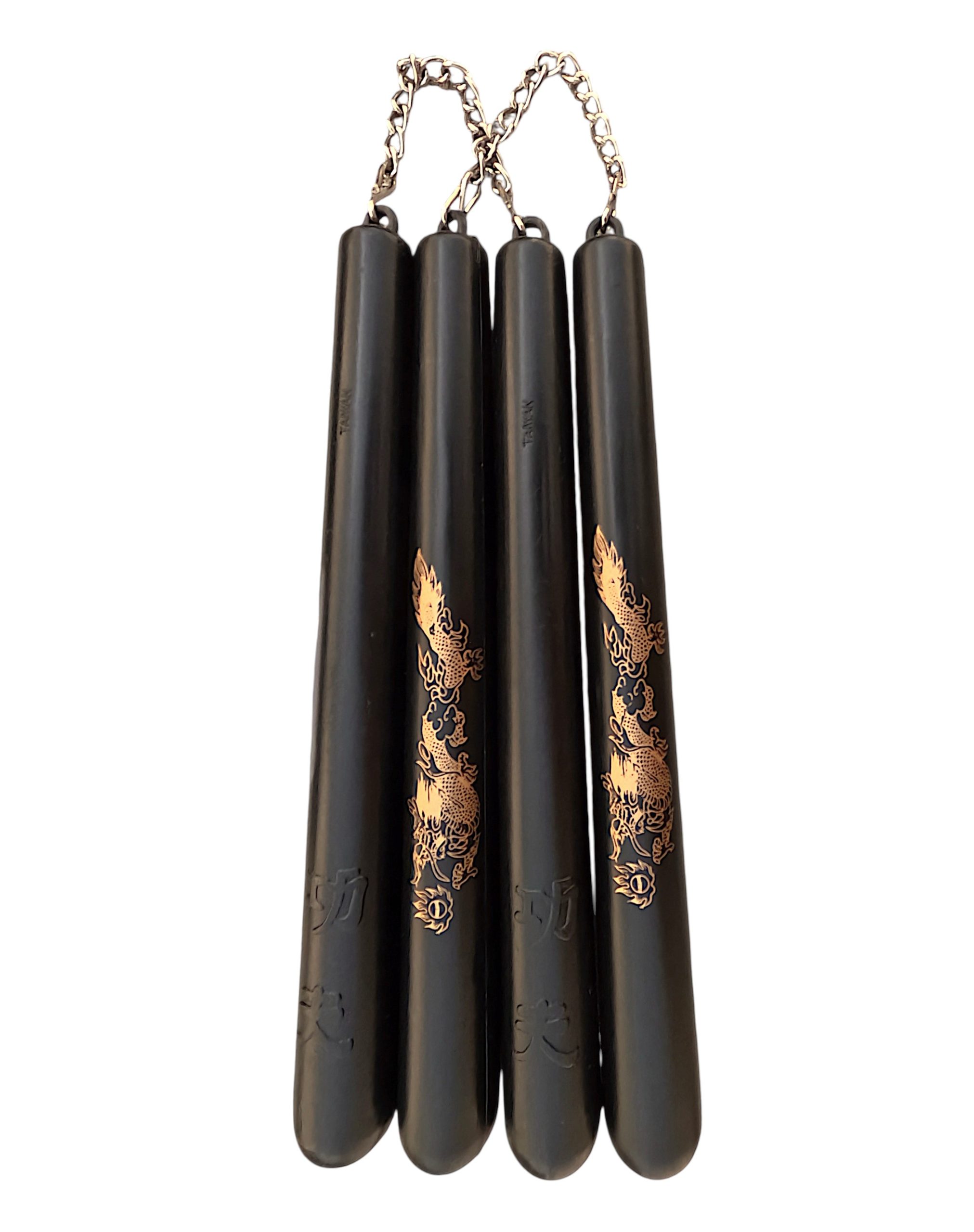 Lightweight Hollow Plastic Training Nunchucks – 12" Martial Arts Practice Sticks with Metal Chain (2 Pack) - Image 2